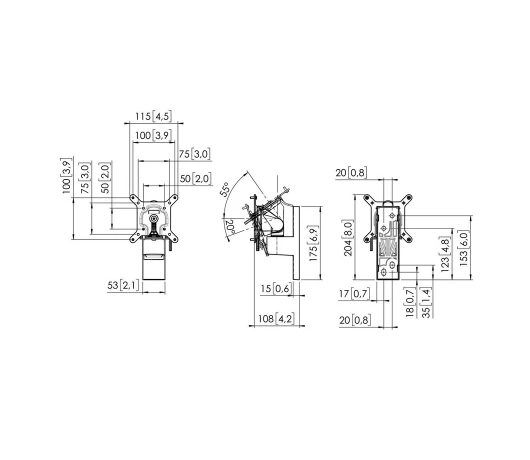 Кронштейн для монітора VOGELS MOMO 2116 Monitor Mount Motion Black