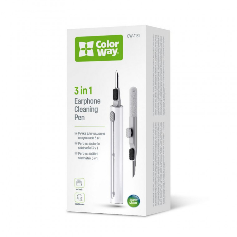 Чистячий набір ColorWay CW-1131 3 в 1 (чищення навушників)