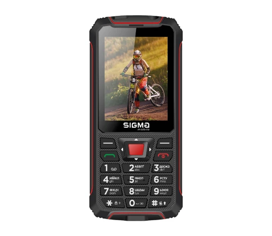 Мобильный телефон Sigma PR68 Black-Red