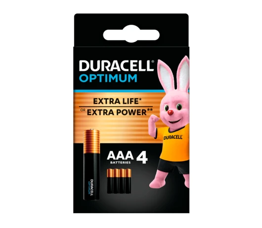 Батарейка DURACELL LR03 KPD 04*10 Optimum (4шт)