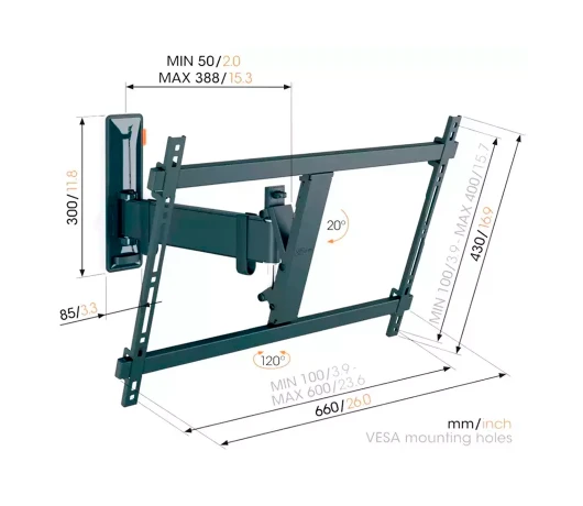 Кронштейн для телевізора VOGELS TVM 3623 Black