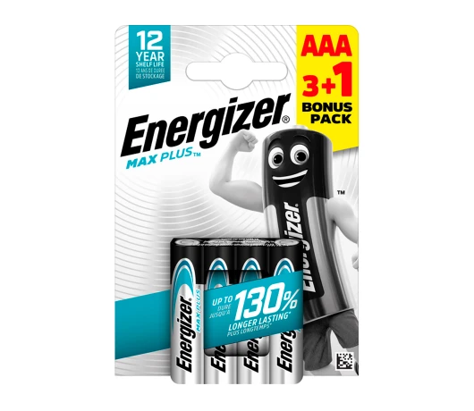 Батарейка Energizer AAA Max Plus (3+1шт)