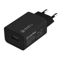 Зарядное устройство Colorway 1USB Quick Charge 3.0 (18W) (CW-CHS013Q-BK)