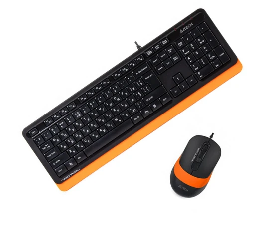 Комплект проводной A4-tech F1010 Orange