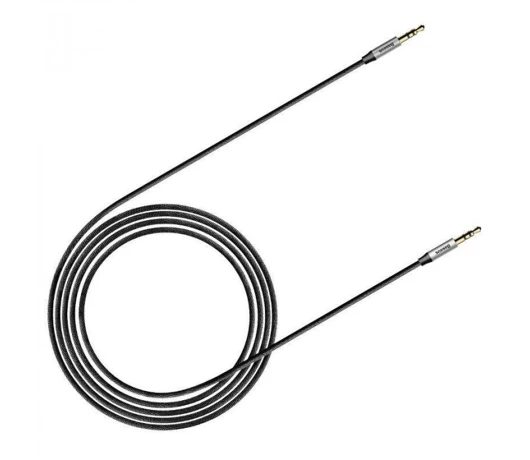 Кабель AUX Baseus Yiven Audio Cable M30 1M Silver+Black