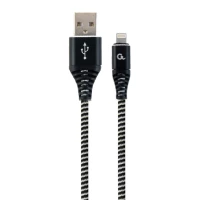 Кабель USB Cablexpert CC-USB2B-AMLM-1M-BW Lightning, 1м