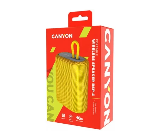 Колонка Canyon BSP-4 BT V5.0 Yellow (CNE-CBTSP4Y)