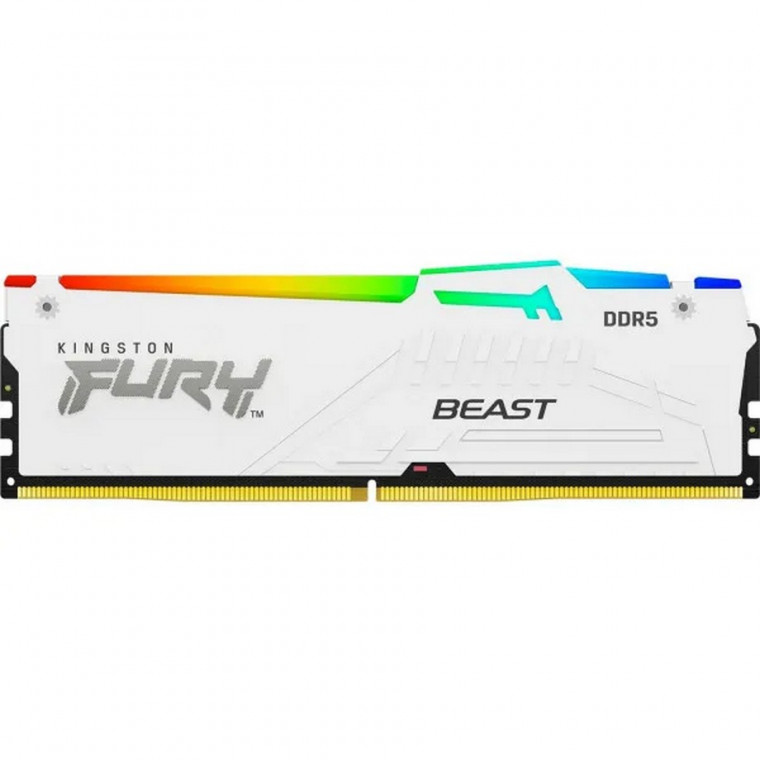 Пам'ять ПК Kingston DDR5 32GB 5200 FURY Beast RGB EXPO Білий (KF552C36BWEA-32)
