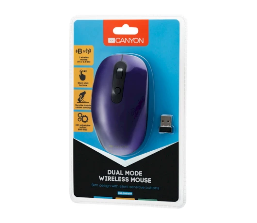 Мышка CANYON CNS-CMSW09V Wireless Violet