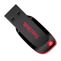 Флешка SANDISK USB Cruzer Blade 64Gb Black/Red
