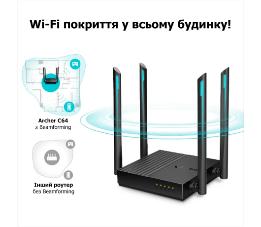 Маршрутизатор Wi-Fi TP-Link Archer C64