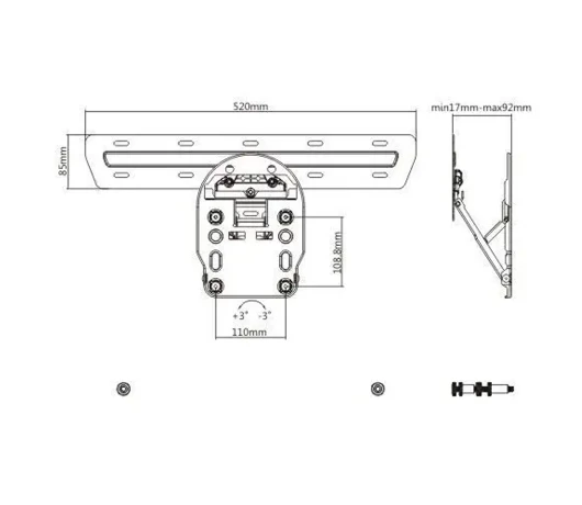 Кронштейн для телевізора Brateck LED-13Q