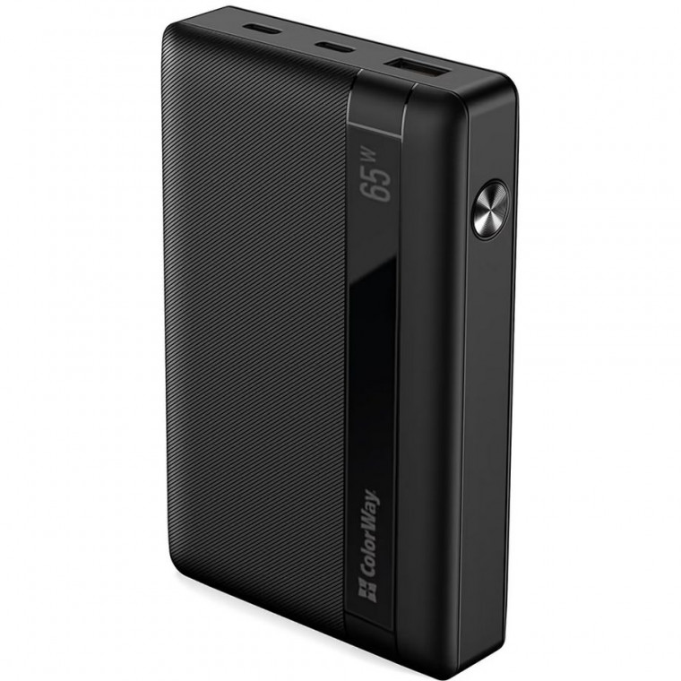 Зовнішній акумулятор Colorway (CW-PB200LPA3BK-PDD) 20000 mAh 65w Black