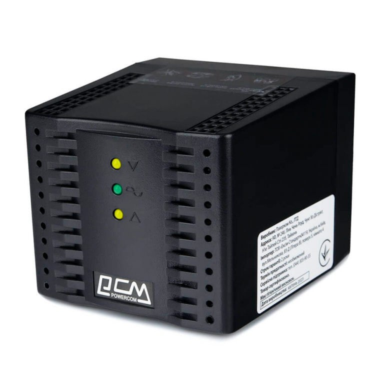 Стабилизатор Powercom TCA-1200 Black