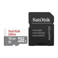 Карта пам'яті SanDisk microSD 16GB class 10 з адаптером