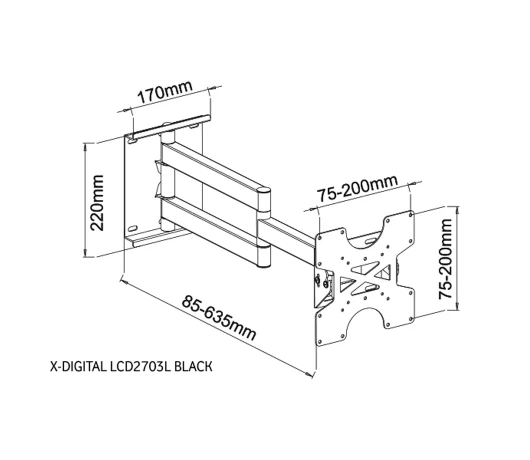 Кронштейн для телевізора X-Digital LCD2703L