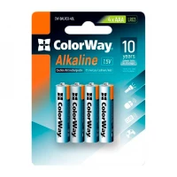 Батарейки ColorWay Alkaline Power AAA 1х4 шт (CW-BALR03-4BL)