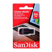 Флешка SANDISK USB Cruzer Blade 64Gb Black/Red