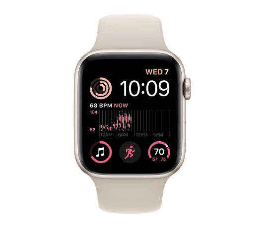 Смарт-часы Apple Watch SE GPS 44mm Starlight (MNJX3UL/A)