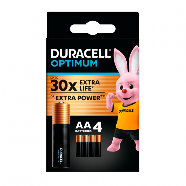 Батарейка DURACELL LR06 KPD 04*10 Optimum (4шт)