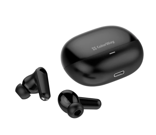 Навушники СolorWay Slim TWS-1 Earbuds Long Life Black (CW-TWS1BK1)