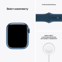 Смарт-часы Apple Watch Series 7 41mm Abyss Blue Sport (MKN13UL/A)