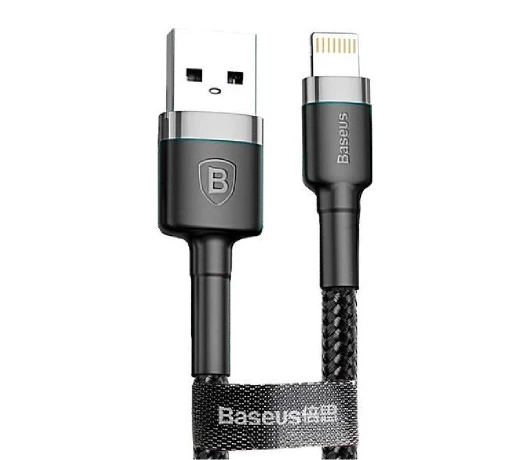 Кабель USB Baseus cafule Cable Lightning 1.5A 2m Gray+Black