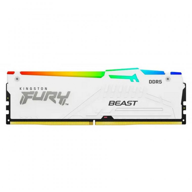 Пам'ять ПК Kingston DDR5 16GB 5600 FURY Beast RGB EXPO Білий (KF556C36BWEA-16)