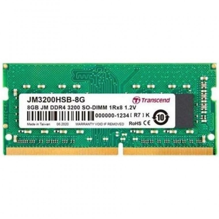 Память ноутбука Transcend DDR4 8GB 3200 (JM3200HSB-8G)