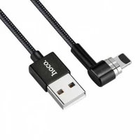 Кабель USB Hoco U20 magnetic Lightning Black 1m