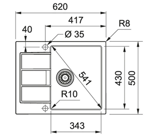 Мойка кухонная Franke Sirius 2.0 (143.0627.382)