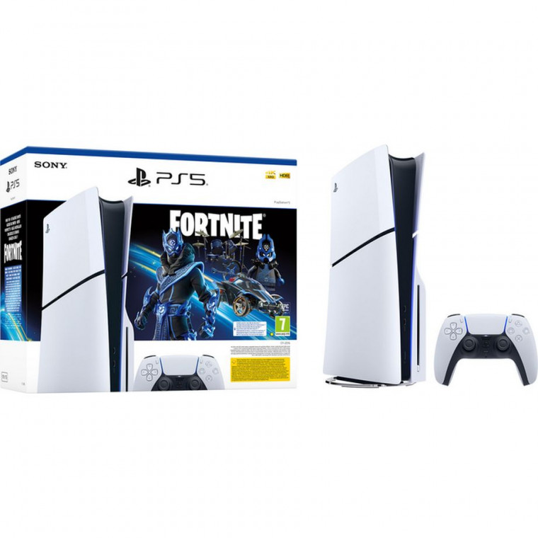 Консоль Sony PlayStation 5 Slim Blu-ray + Fortnite Cobalt Star Bundle