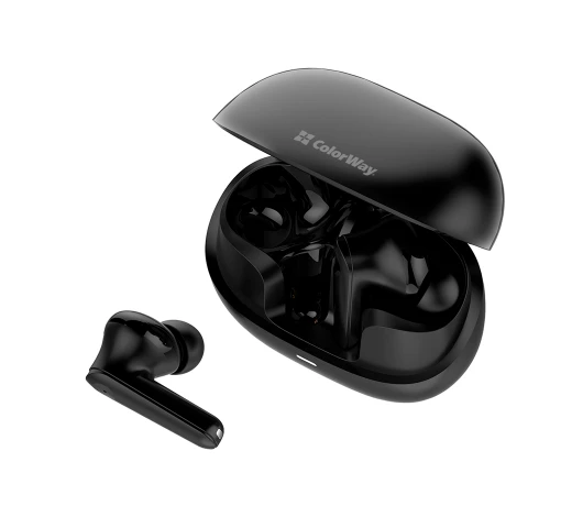 Навушники СolorWay Slim TWS-1 Earbuds Long Life Black (CW-TWS1BK1)