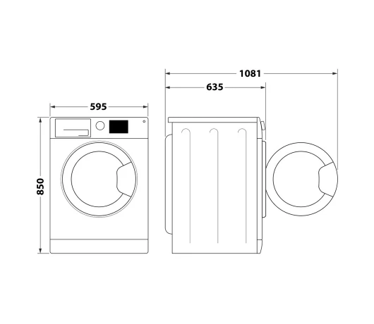 Прально-сушильна машина Whirlpool FFWDB 976258 BV UA