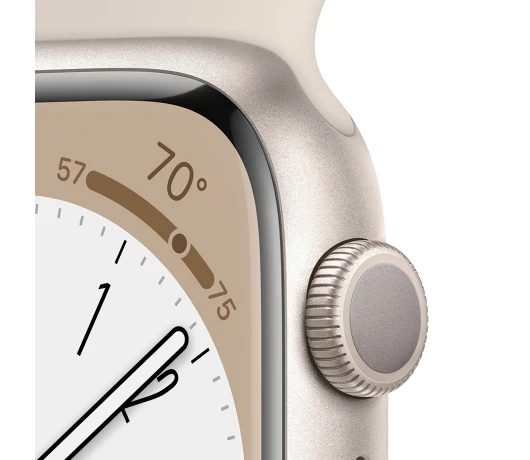 Смарт-годинник Apple Watch Series 8 41mm Starlight (MNP63UL/A)