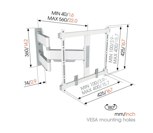 Кронштейн для телевізора VOGELS TVM 5445 White