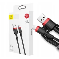 Кабель USB Baseus cafule Cable Lightning 1.5A 2m Red+Black