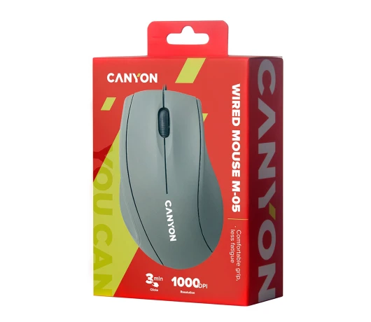 Мишка Canyon M-05 USB Dark Grey (CNE-CMS05DG)