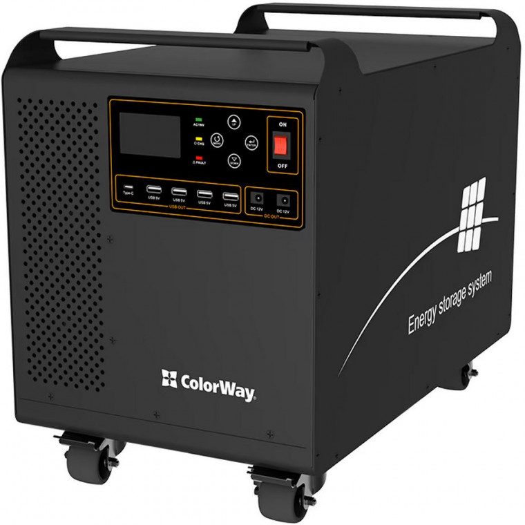 Зарядная станция Colorway 3000W 3200Wh LiFePO4 (145V/60A MPPT) (CW-PR-3K3W-01)