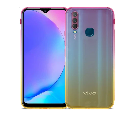 Чехол для смартфона DEF Vivo Y15 Gradient TPU помаранчевий