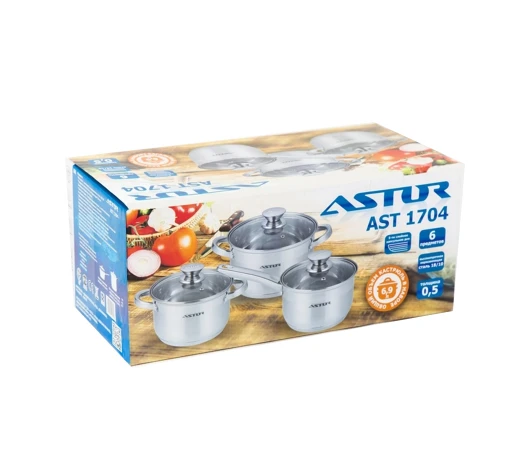 Набор посуды Astor AST1704 (6 предметов)