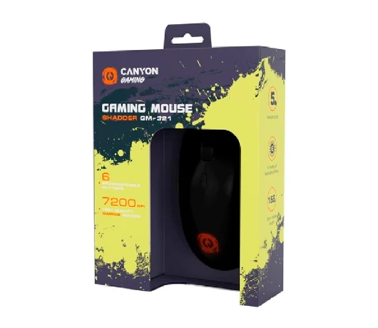 Мишка Canyon Shadder GM-321 USB Black (CND-SGM321)
