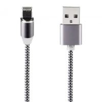 Кабель USB Gelius Pro Magenta MC-U01i iPhone X Grey