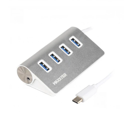 Концентратор Maxxter HU3С-4P-01 на 4 порти USB 3.0 Tupe-C