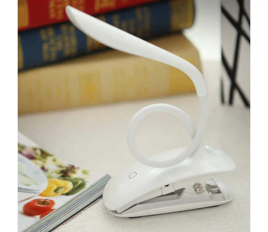 Лампа настольная ColorWay Flexible & Clip (CW-DL04FCB-W) White