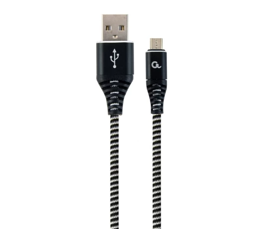 Кабель USB Cablexpert CC-USB2B-AMmBM-2M-BW Micro, 2м