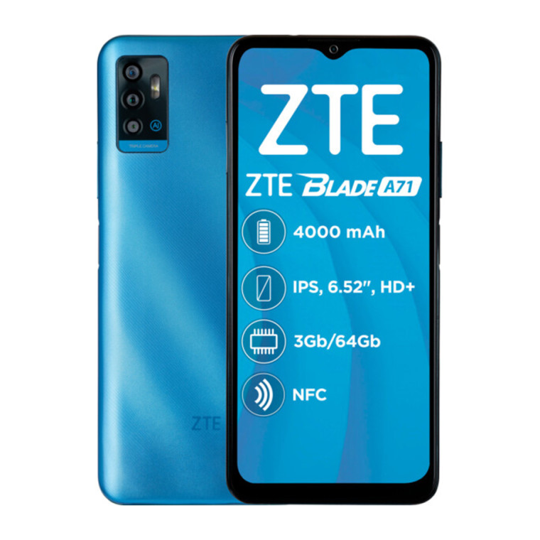 Смартфон ZTE Blade A71 3/64 GB Blue