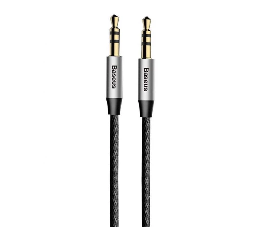 Кабель AUX Baseus Yiven Audio Cable M30 1M Silver+Black