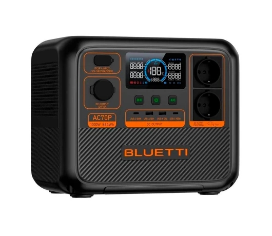 Зарядна станція Bluetti AC70P (864Wh/1000W)