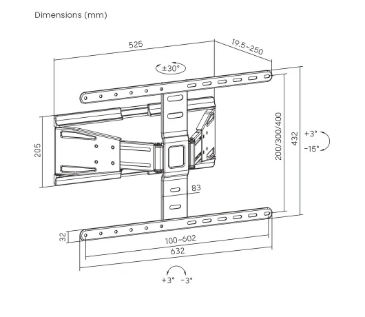 Кронштейн для телевизора UniBracket SLIM 64